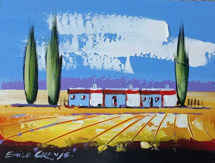 Emile Cronje Unframed Size  30 x 22 cm