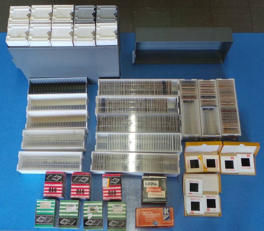 FOR DAMIENCOLL ONLY: LUCKY PACKET OF SLIDES - PERSONS / PLACES UNKNOWN - SOME UNUSED SLIDE BINDERS