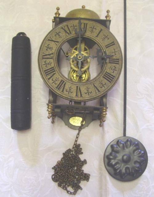 REPLICA  LANTERN WALL CLOCK - NEEDS ATTENTION