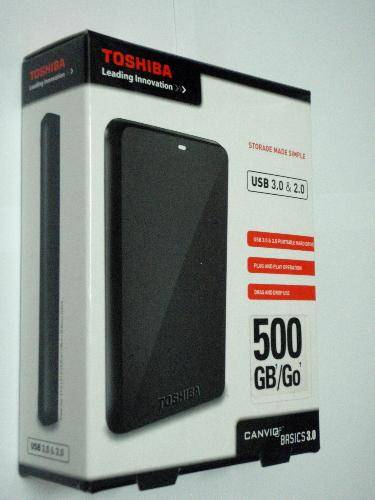 TOSHIBA 500GB/GO USB 3.0 PORTABLE HARD DRIVE