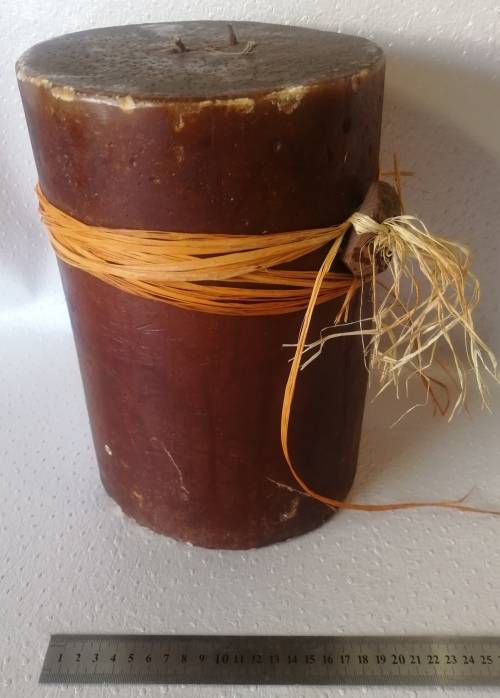 Absolutely gigantic candle with 3 wicks