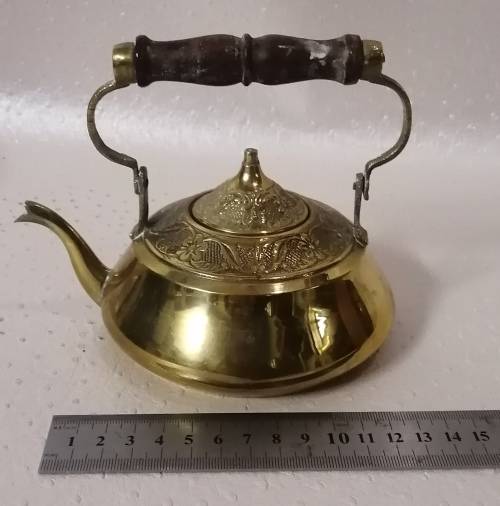 Cute Solid Brass Teapot