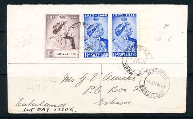 SWAZILAND ROYAL WEDDING ON COVER
