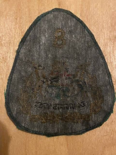 8 Division Sergeant Major cloth badge origenal not used