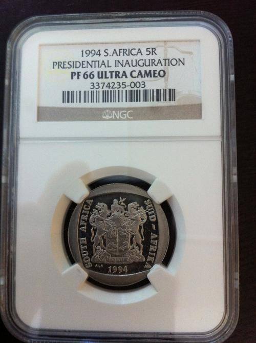 WOW!! *1994 S.Africa 5R Presidential Inauguration PF66 Ultra Cameo* WOW!!!