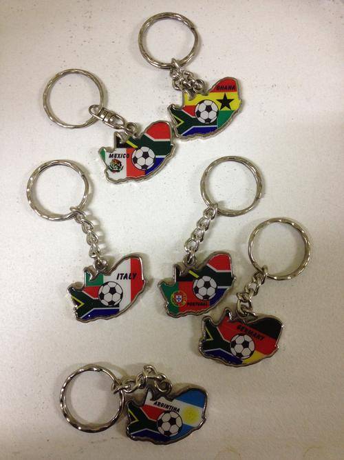 2010 World Cup Soccer Keyrings - Bid for 6 Total