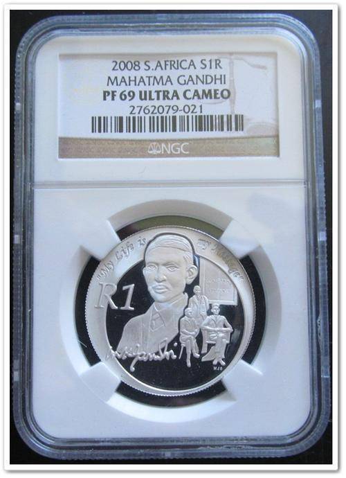 2008 SR1 GANDHI ** PF69 ULTRA CAMEO - NGC