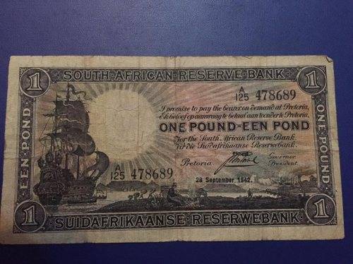 J Postmus - One Pound - FIRST and only issue - SEE PHOTO'S