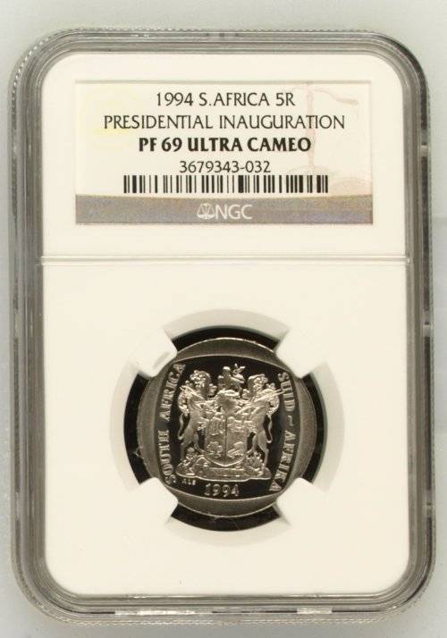 1994 PRESIDENTIAL INAUGURATION R5  - PF69 ULTRA CAMEO
