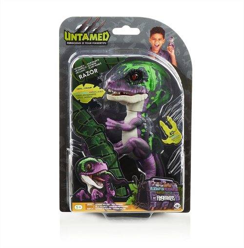 UNTAMED Raptor by Fingerlings - Razor - Interactive Collectible Dinosaur - By WowWee