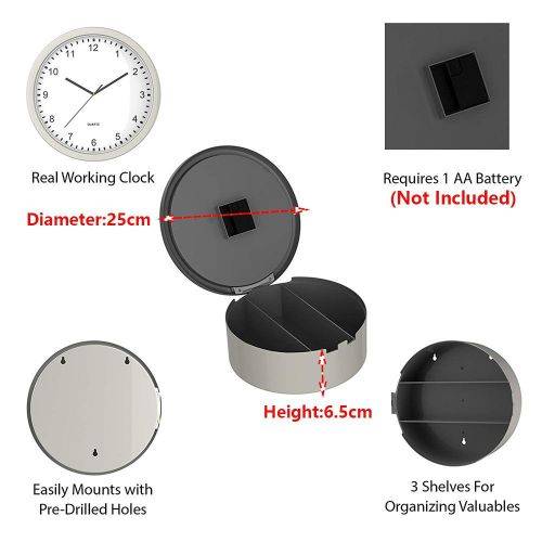 Hidden Safe Wall Clock