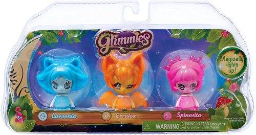 Just Play Glimmies Collector Pack-Lavoonia, Cerulea, Spinosita