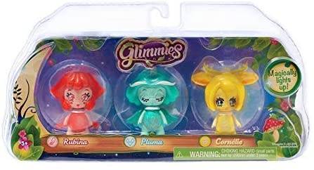 Just Play Glimmies Collector Pack- Rubina, Pluma, Cornelie