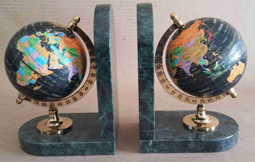 Book ends. Marble, heavy with beautiful detail