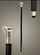 Walking stick. Rosewood with beautiful brass handle and rubber non slip bottom tip bd