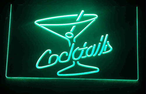 Cocktails bar neon sign                                                 bd2
