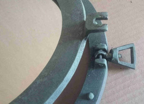 Porthole mirror, aluminium with patina finish 30cm diameter                mb16