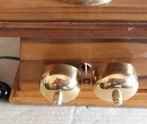 Vintage wood telephone