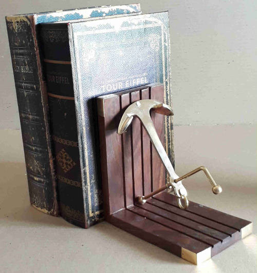 Book ends. Solid Rosewood and Brass with beautiful detail