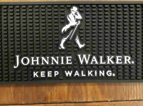 Johnnie Walker bar mat / wetstop PVC hedgehog                                       bw6