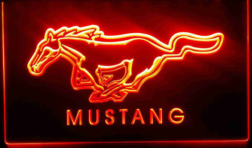 Mustang neon sign
