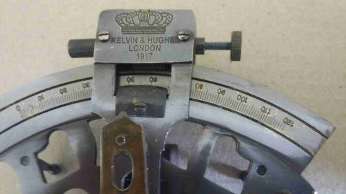 Sextant solid brass in Rosewood case.