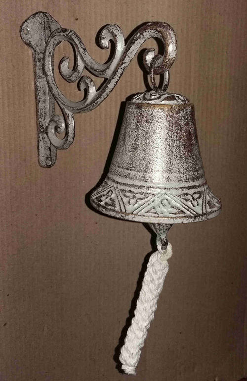 Garden cast-iron gate bell