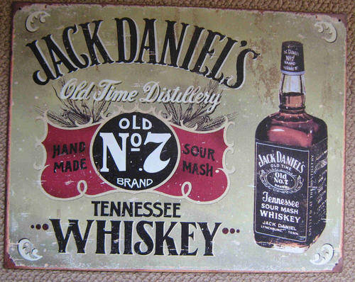 Jack Daniels- Hand Made vintage style metal sign