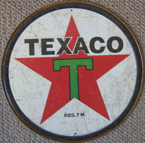 Texaco 1936 vintage style metal sign