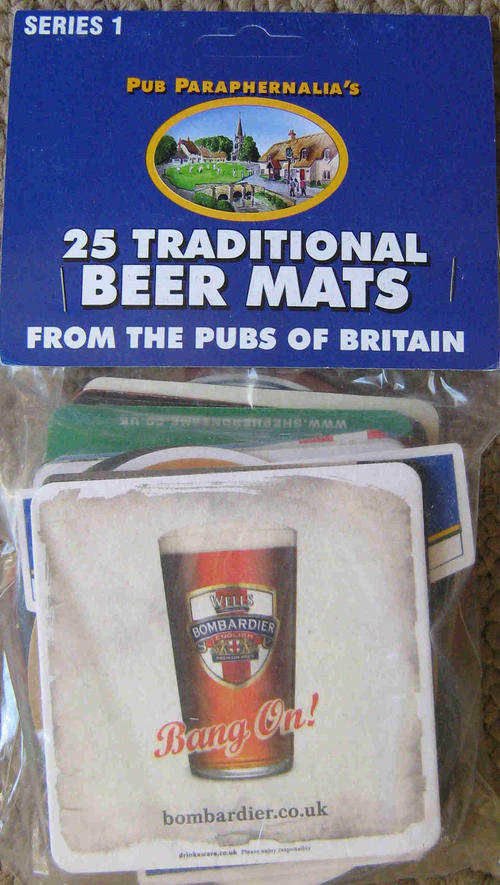 Bar coasters 25 assorted English pub. Series 1