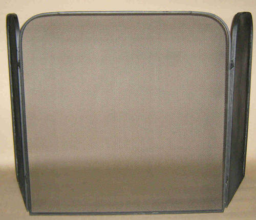 Fireplace screen 3 panels wrought iron