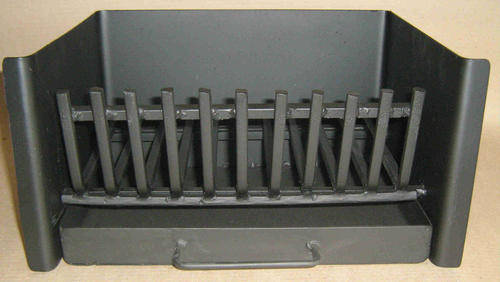 Fireplace grate / ash pan combo 35wide x 26 deep cm