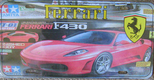 Ferrari metal license plate              mt19