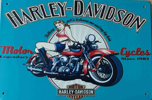 Harley-Davidson, legendary motorcycles metal sign