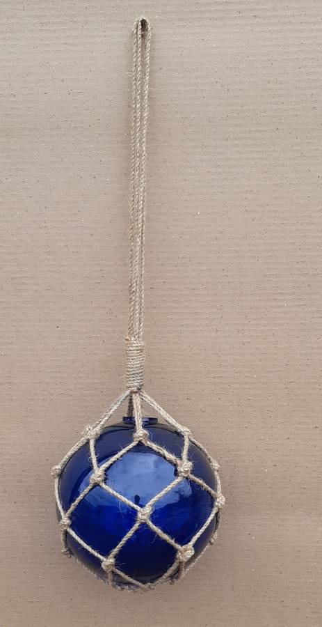 Glass Colored Fishing Net Float-Blue-20cm Diameter