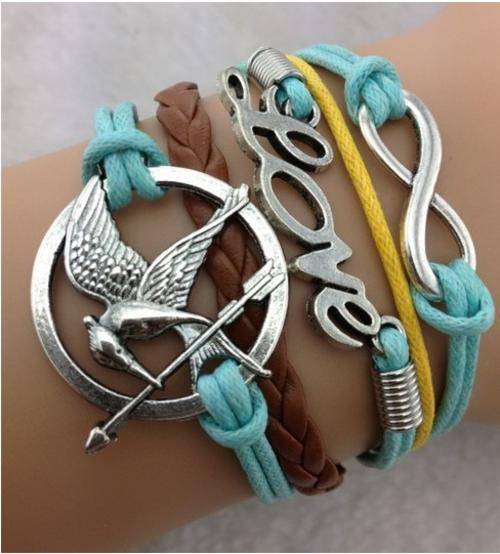 Bracelet- Karma,love,hunger game,infinity