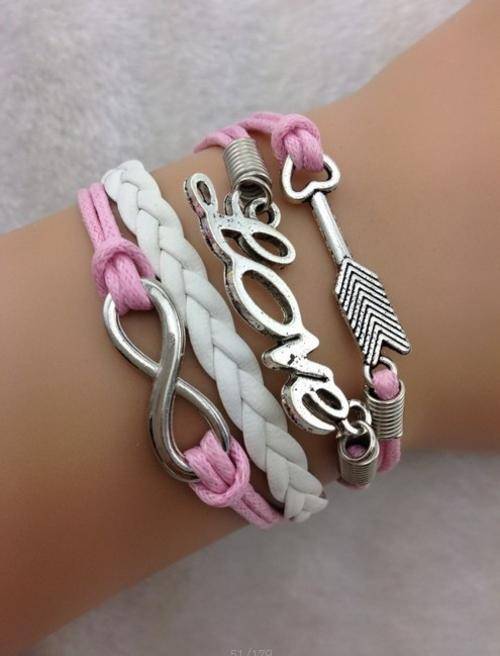 Bracelet- Arrow, love and infinity