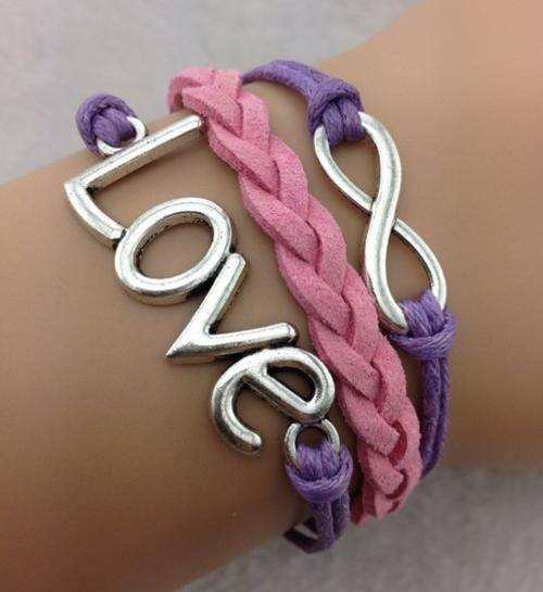 Bracelet- Infinity and love