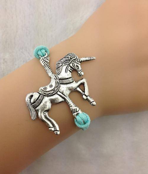 Bracelet-Unicorn charm