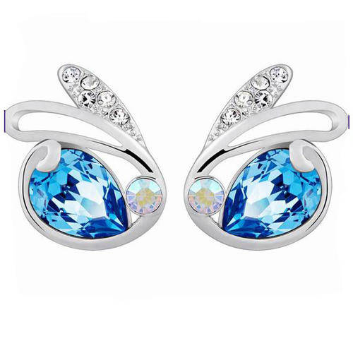 925 STERLING SILVER BUNNY EARING WITH GENUINE SWAROVSKI ELEMENTS