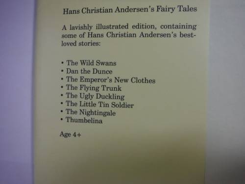 Hans Christian Anderson Fairy Tales