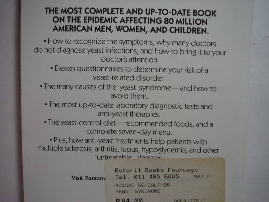 The Yeast Syndrome - Paperback - John Parks Trowbridge, M.D.