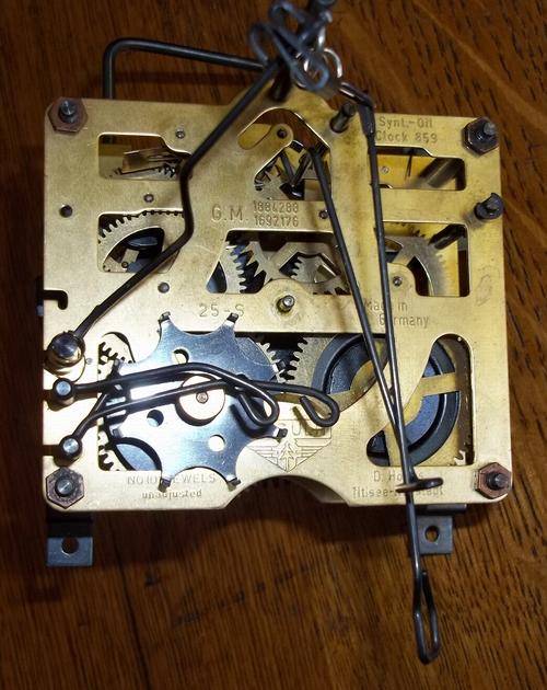 D. Hones German Regula 25-S clock movement. Complete & working condition. No. 1884288/1692176