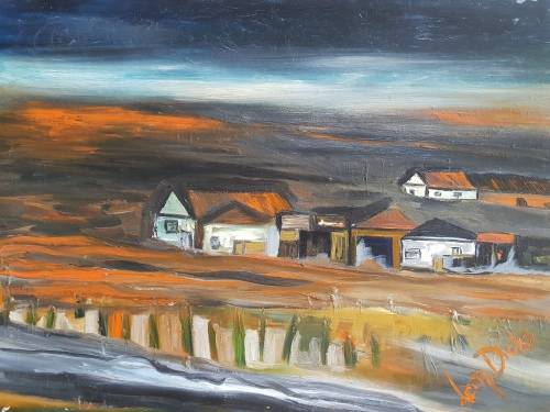 Leon Dicks Oil on Canvas