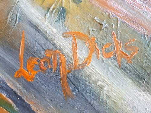 Leon Dicks Oil on Canvas