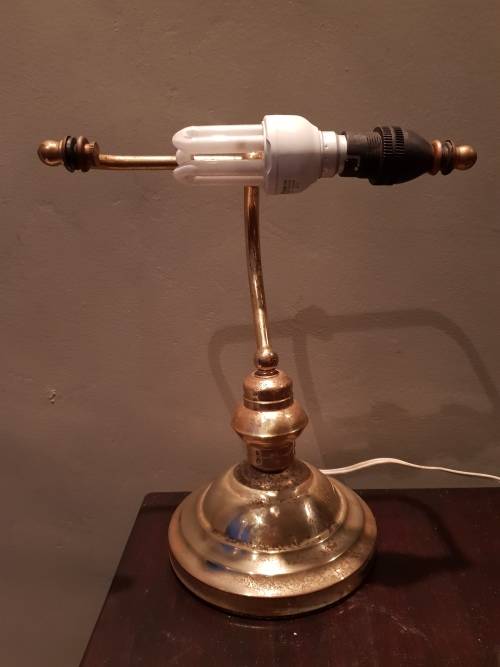 Vintage Brass Library lamp