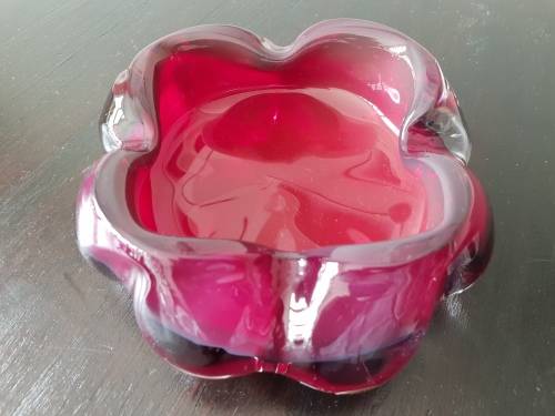Reijmyre Sweden Blown Glass Ashtray!!