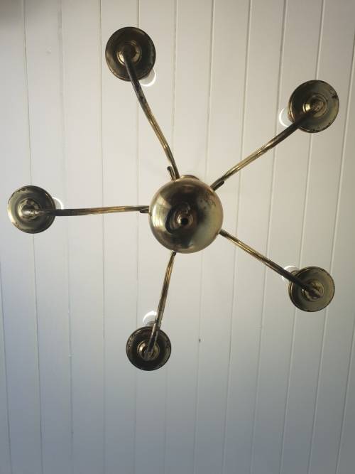 Stunning Brass Chandelier 100% working!!