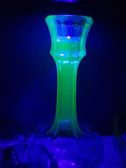 Set of 5 Uranium Glass Items!!