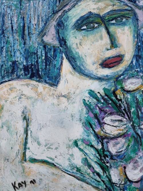 Stunning Large work on paper!! Signed!